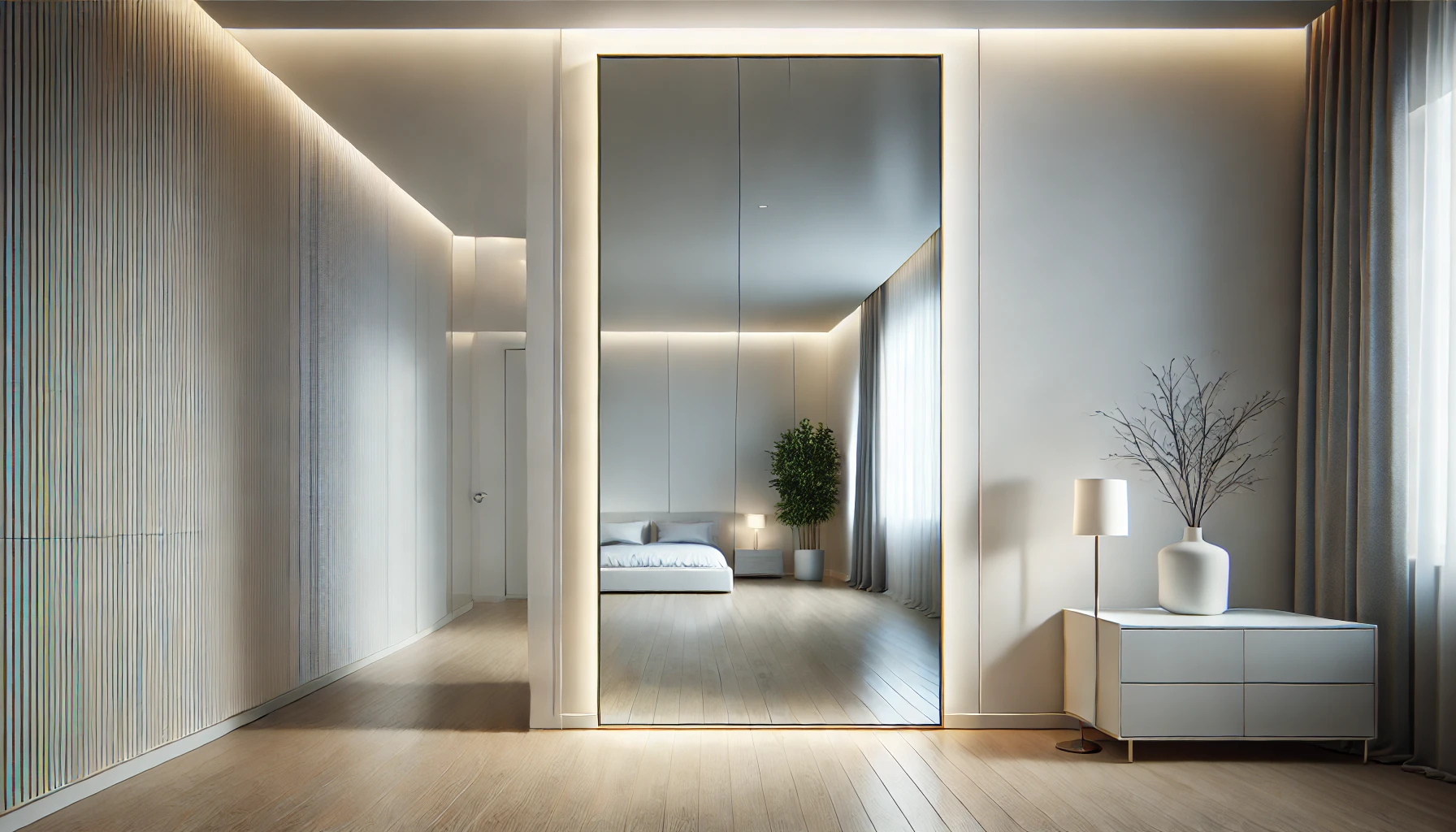 интерьер с зеркалами