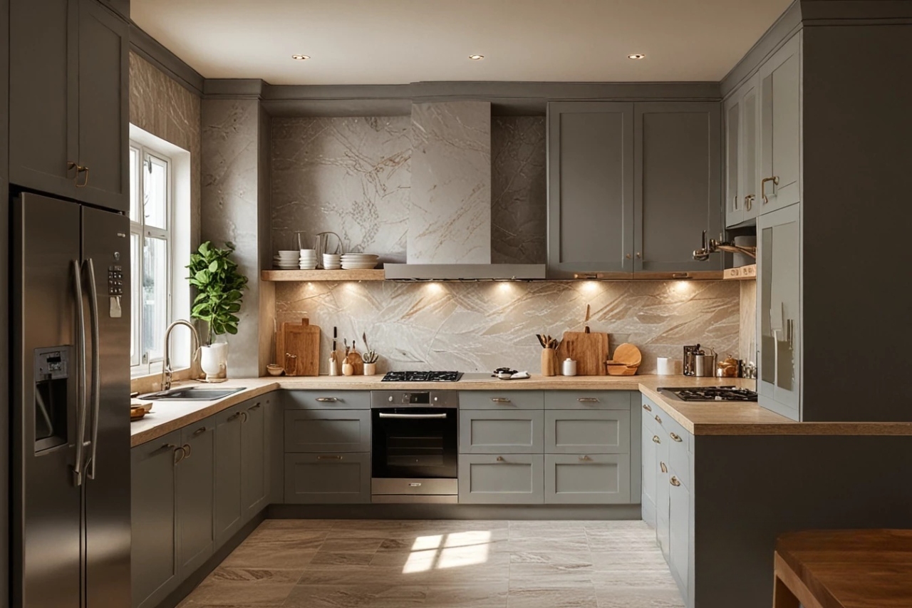 кухня со скиналями